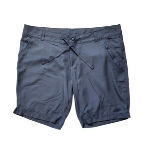 Magellan Outdoors Womens XXL Gray Hiking Shorts Drawstring Cargo SGMGWF5512